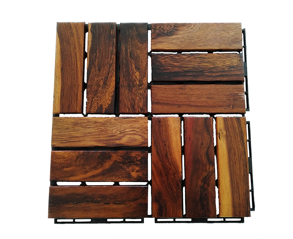 Vietnam walnut wood deck tiles